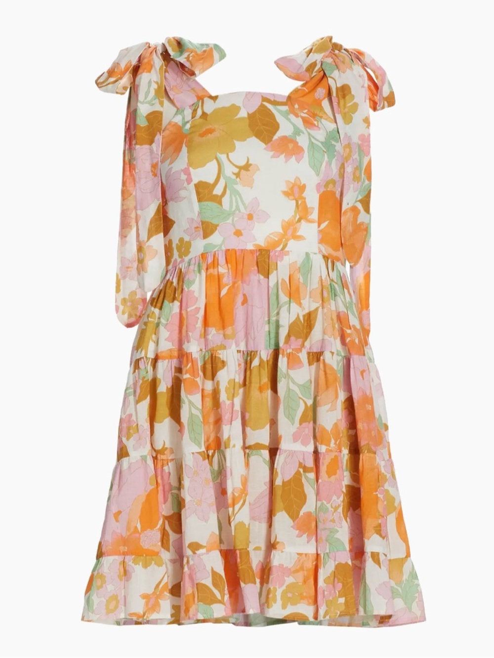 Mille NWT Resort & Travel Kiara Floral Cotton Mini Dress - Size Medium